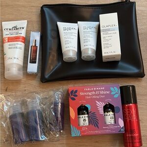 Hair Care Product Bundle with Black Olaplex Pouch (value of over $100)